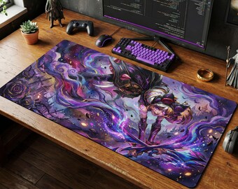 Gwen Gothic Mouse Pad | LoL Desk Mat, League of Legends Gaming Gift