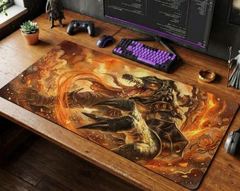 Renekton Maus Unterlage | LoL Schreibtischmatte, League of Legends Top Lane Geschenk