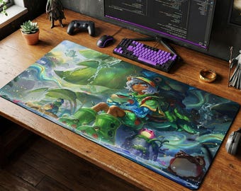 Milio Frog Mouse Pad | LoL Desk Mat, League of Legends Enchanter Gift