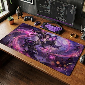 Alfombrilla de ratón Kai'Sa Eclipse / Alfombrilla de escritorio LoL, regalo para gamers de League of Legends