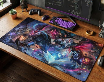 Shaco Dark Mauspad | LoL Schreibtischmatte, League of Legends Assassin Geschenk