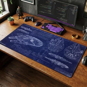 Millennium Falcon YT-1300 muismat | Bureaumat, Star Wars fanart-decor