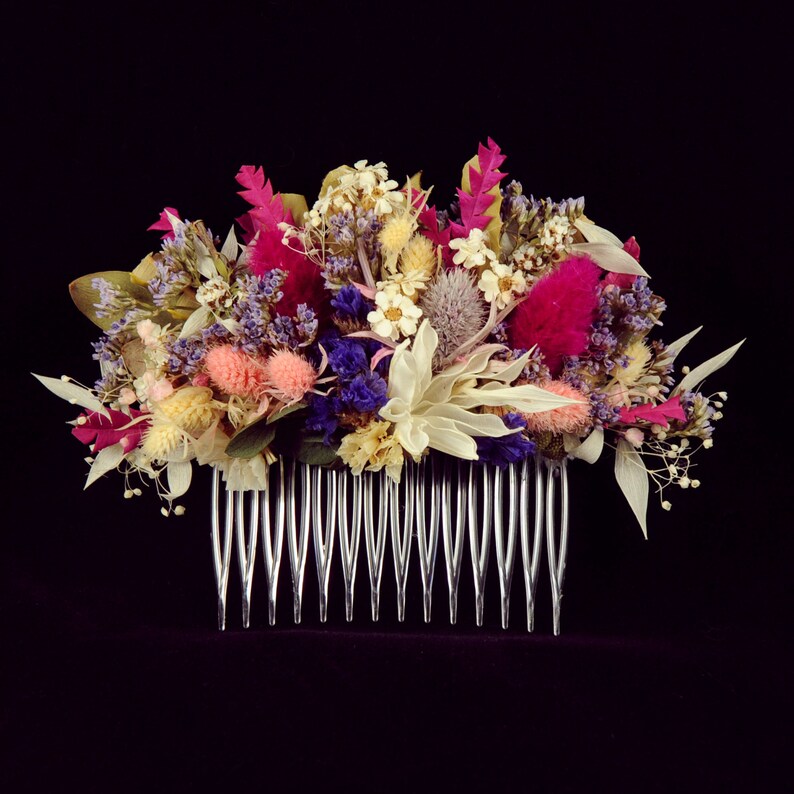 Dried Floral Hair Piece Australian Natives Dried Flower Comb Etsy