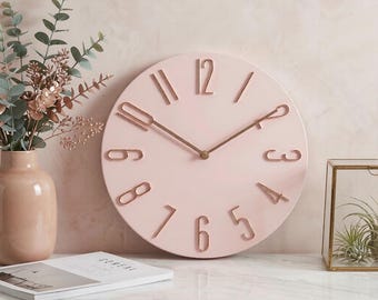 Moderne Stille Wanduhr, minimalistisches Dekor, schwebende Drahtzahlen, 5 Farben
