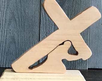 Jesus caring the cross