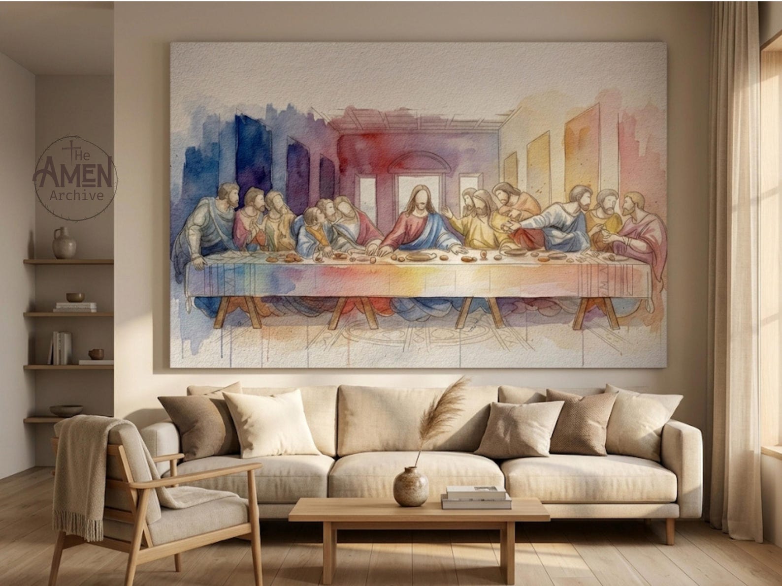 The Last Supper Canvas Print | Leonardo Da Vinci Wall Art | Christian ...