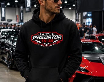 Sudadera con capucha ZANTINI Predator TS-38, estilo urbano de lujo para deportes de motor.