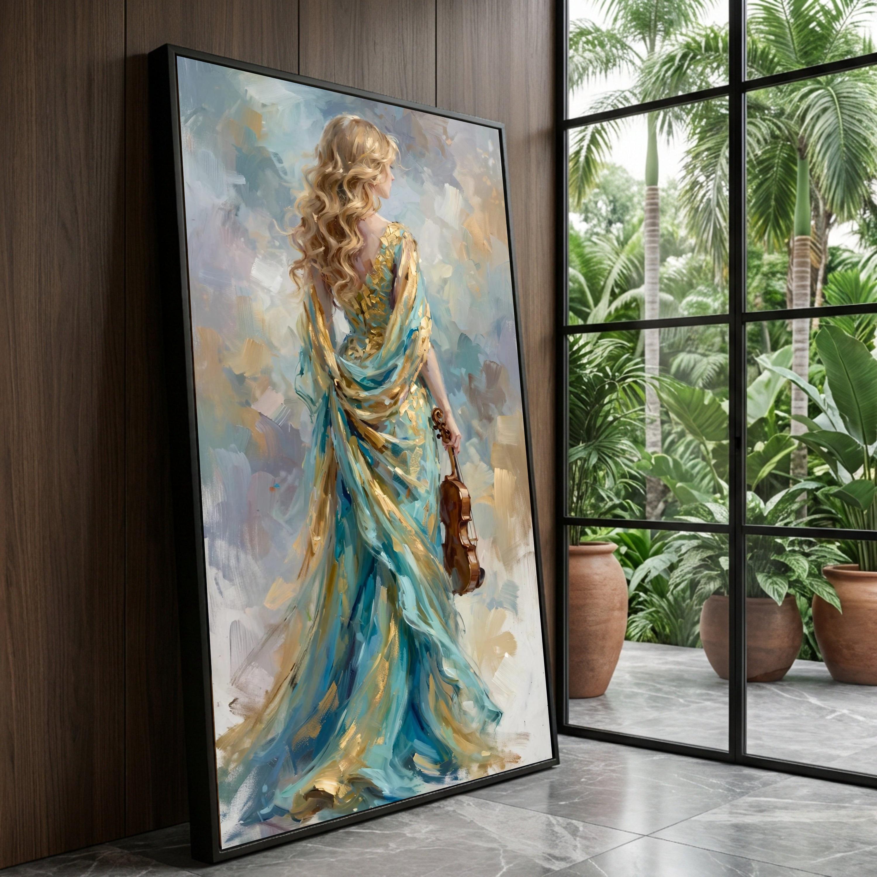 Paintings of Women With Musical Instruments - Etsy