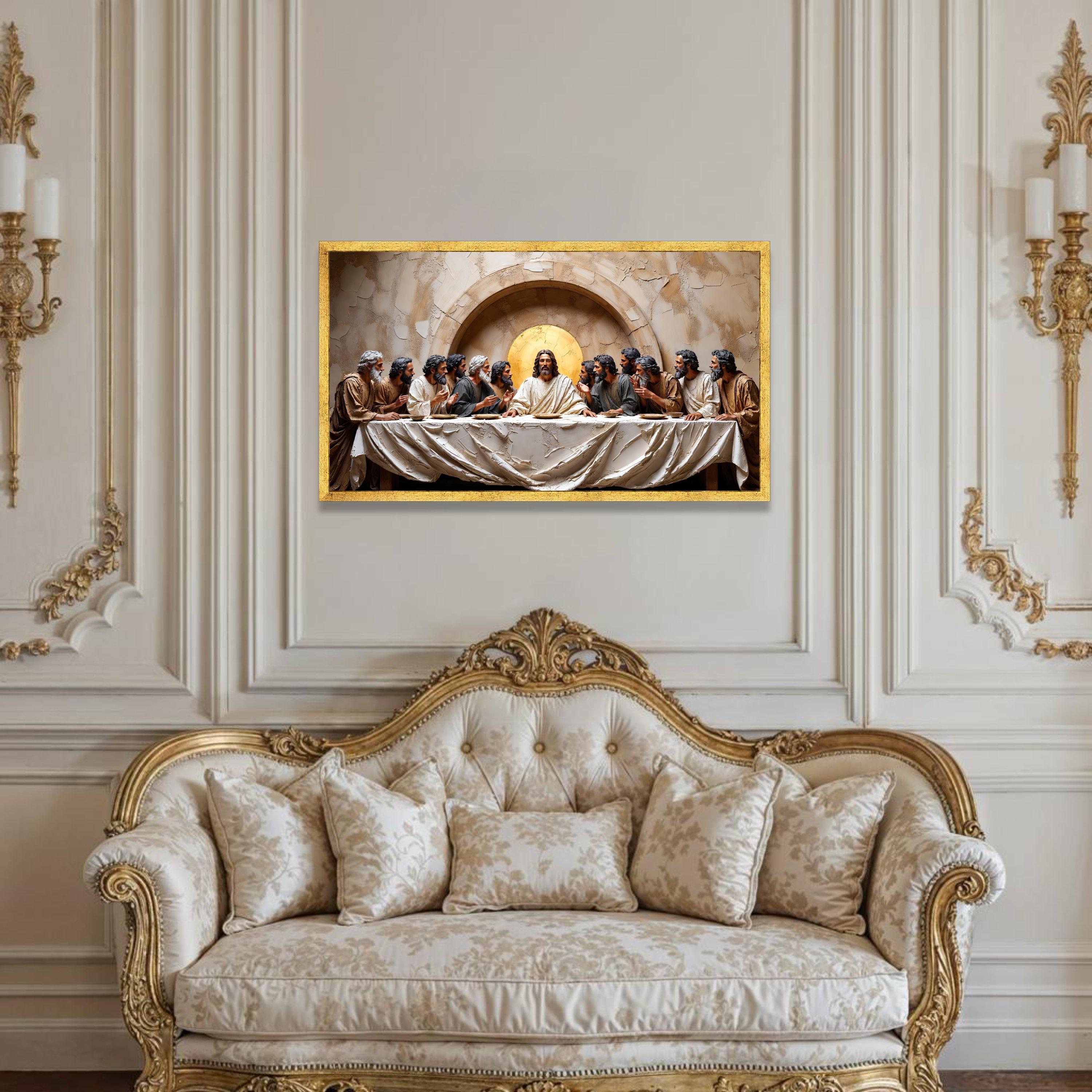 The Last Supper Canvas Wall Art, Religious Christian Decor, Jesus and ...