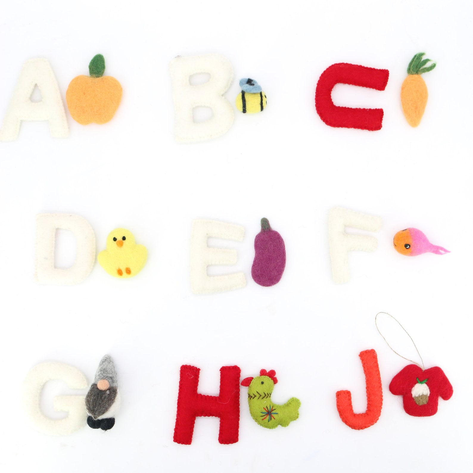 26 Letters Set of Wool Felt Alphabets For Educational Toys and Etsy