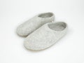 Handmade Marbled Tan Wool Felted Shoes | Slippers for Office | Slippers for Home product logo