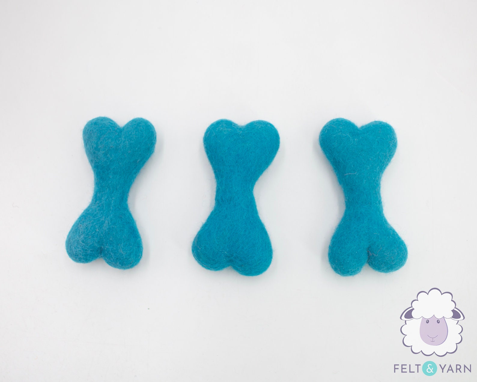 25 Pcs Wool Felt Blue Dog Bone Toy for Cat and Dog Perfect Etsy