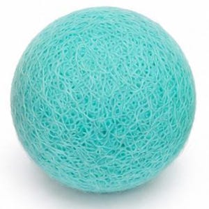 15 Pcs Wool Felt Cat Balls | Handmade Eco-Friendly Felt Cat Toy Set | Interactive Cat Enrichment Toss Toys Sky Blue Ball
