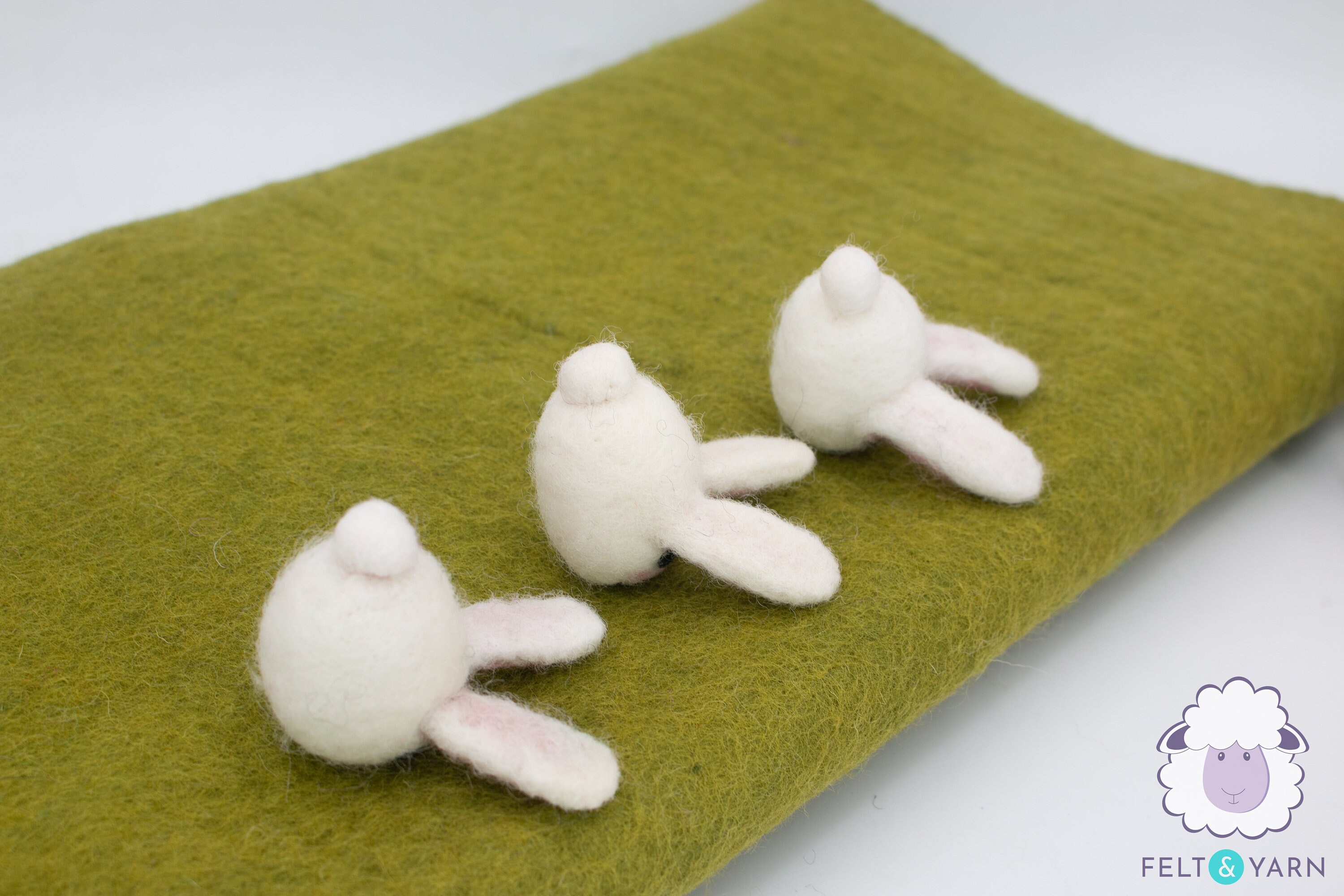 Handmade Wool Felt Bunny | Pink Bunny Head | Mini Bunny | Felted Rabbit ...