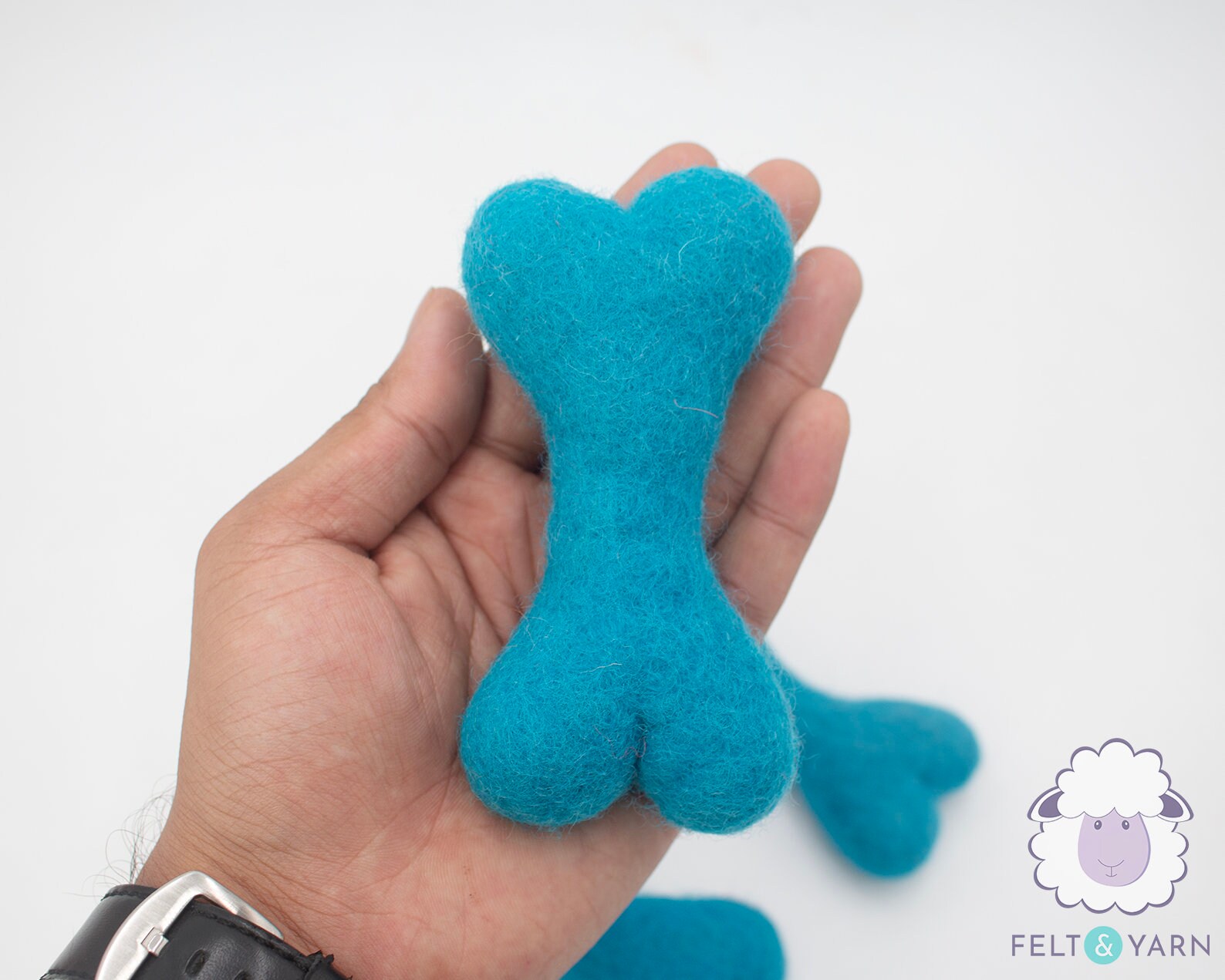 25 Pcs Wool Felt Blue Dog Bone Toy for Cat and Dog Perfect Etsy