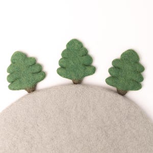 Mini Filz Tannenbaum | Mini Weihnachtsschmuck | Urlaub Home Decor Craft: VERSANDFERTIG