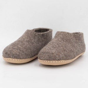 Handmade Wool Felt Ankle Boot for Comfy Indoor and Outdoor Wear As in the picture#43