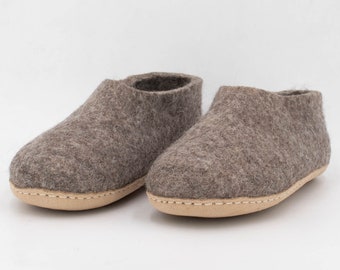 Handmade Wool Felt Ankle Boot for Comfy Indoor and Outdoor Wear