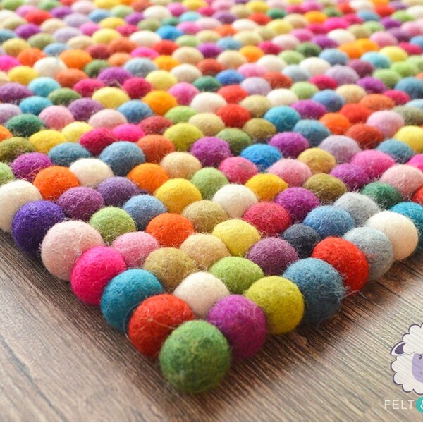 Pom Pom Rug Etsy