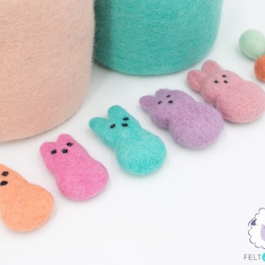 50 stuks | 7cm vilten konijntje | Knutselen voor kinderen | Vilten paascadeaus | Eerlijke handel | 100% wol en handgemaakt | GEEN VERZENDKOSTEN