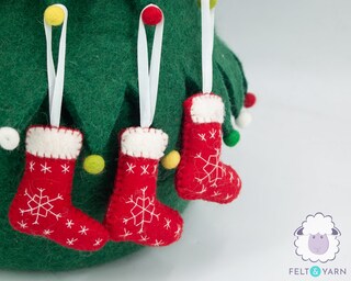 Gosknor 2 Calze Di Natale In Peluche Verde – Grandi (46cm) Con Cordino, Per Regali E Decorazioni
