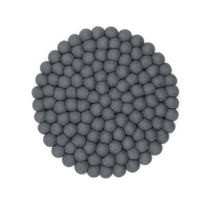 Wool Felt Ball Chair Pad | Handmade Round Chair Cushion For Dining Room Chairs | Colorful Seat Pads