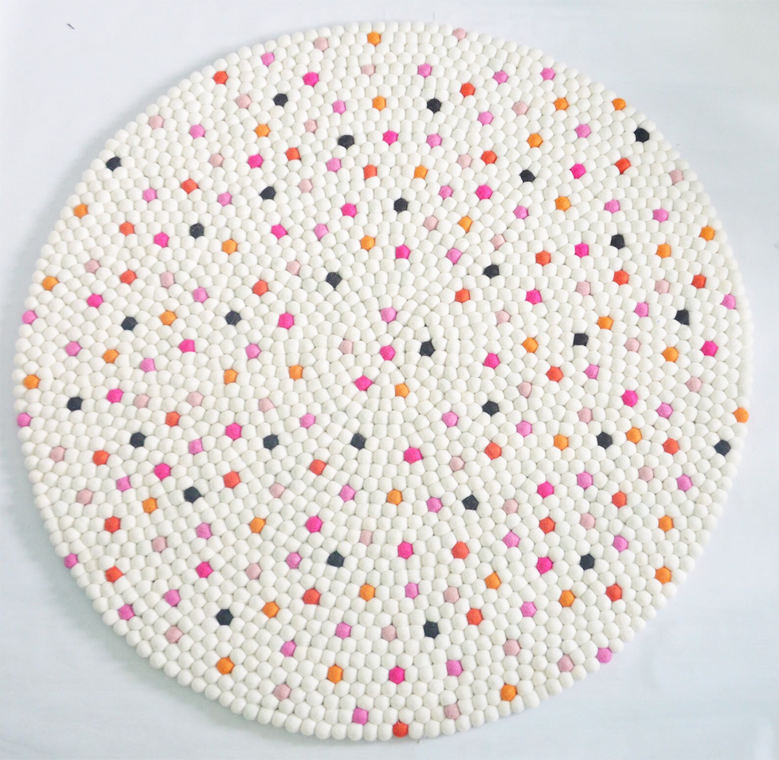 40cm Wool Felt Ball Rug Room Felt Ball Carpet Room Felt Etsy UK