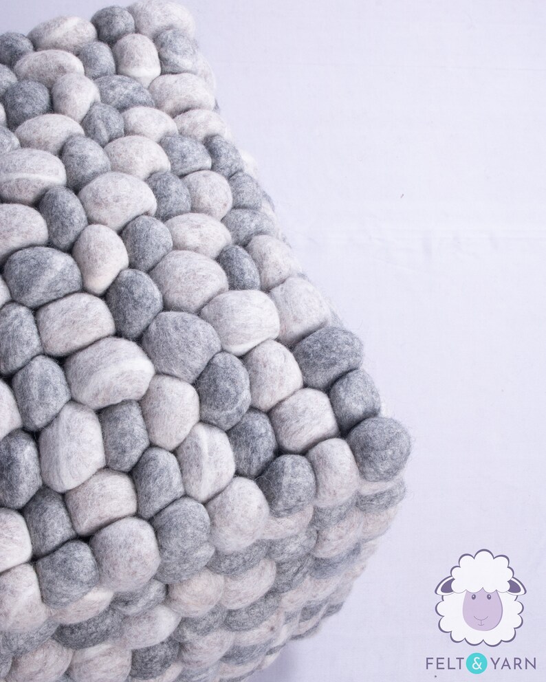 40cm Bulky Natural Wool Felt Stone Stool Felted Pebble Stone Etsy UK