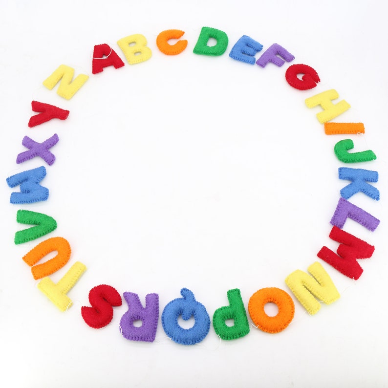 Wool Felt Alphabets For Educational Toys and Nursery DIY Etsy