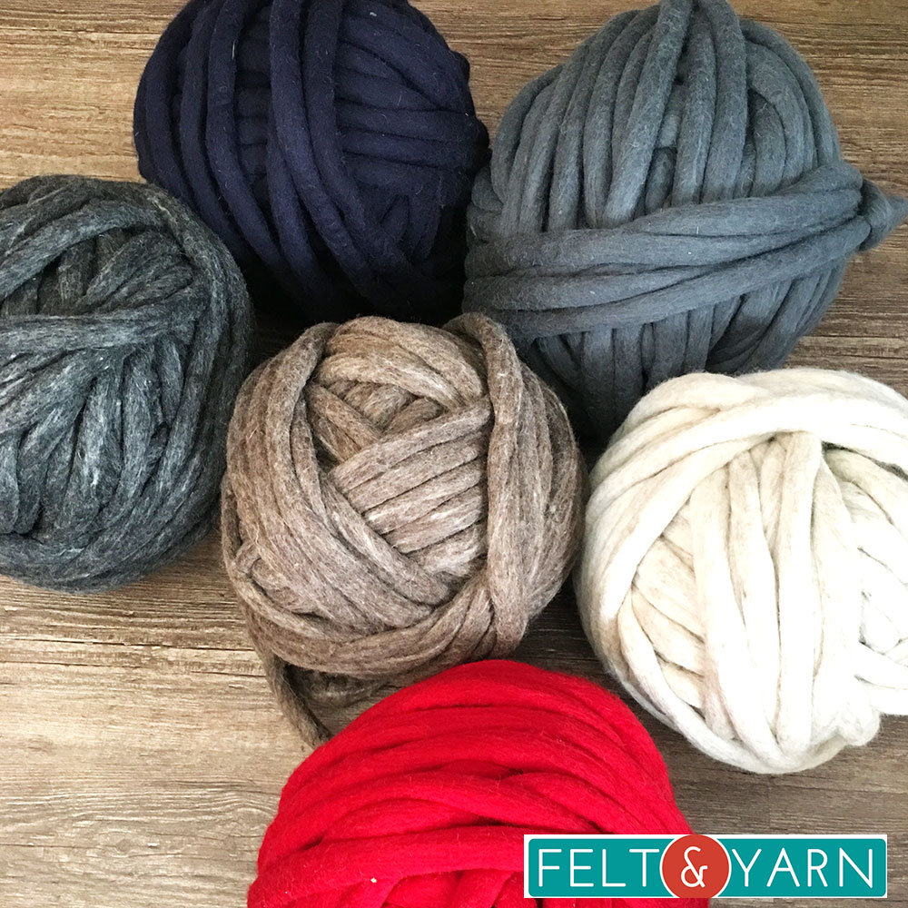 Felt Yarn 10mm Custom Color Wool felted Yarn Bulk Felt Yarn Etsy