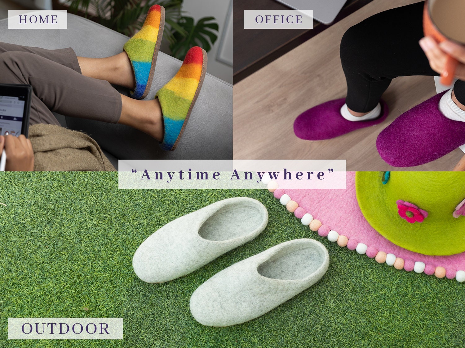 Blue Handmade Wool Felted Slippers for Women and Men Best for Eco Friendly Gifts Etsy