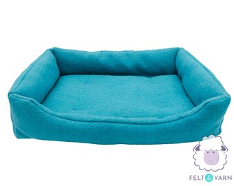 65cm Wool Felt Dog Bed | Best Dog Beds | Felt Sheet Dog Bed | Large Dog Bed | Fair Trade | 100% Wool and Handmade  |