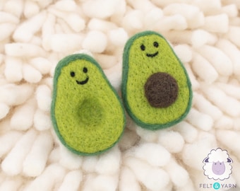 10 sets 7cm Felt Avocado for Craft Decor and DIY Projects: Fair Trade, Handmade & Eco-product