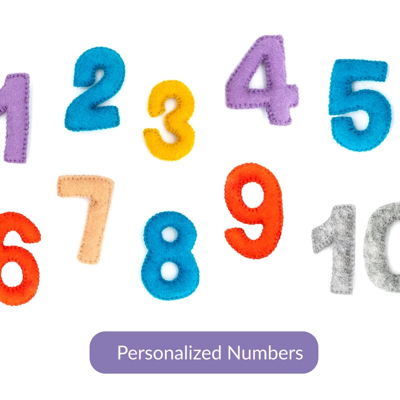 Felt Numbers - Etsy