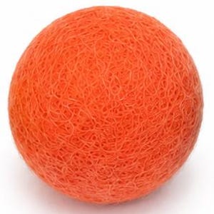 15 Pcs Wool Felt Cat Balls | Handmade Eco-Friendly Felt Cat Toy Set | Interactive Cat Enrichment Toss Toys Orange Ball