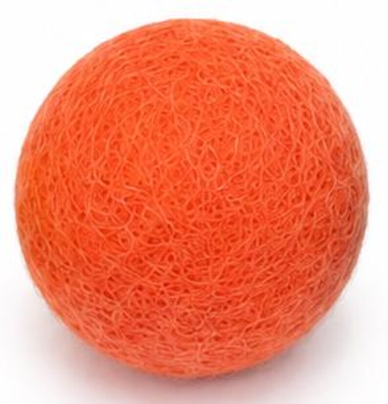 15 Pcs Wool Felt Cat Balls | Handmade Eco-Friendly Felt Cat Toy Set | Interactive Cat Enrichment Toss Toys Orange Ball