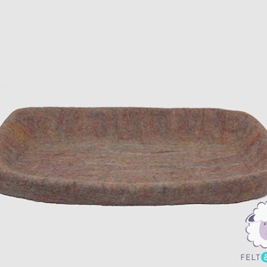 Handmade Recycled Wool Felt Dog Bed | Unique Square Dog Beds | Modern  Wool Dog House | Ethical Gifts for Dog Lovers
