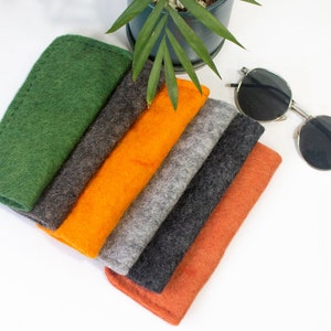 Felt Glasses Case | Handmade Protective Felt Cover | Colorful Glasses Case | Felt Eyeglass Slim Case