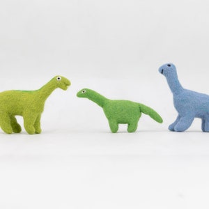 10cm Felt Dinosaurs | Felt Sauropods | Felt Brontosaurus | Felt Brachiosaurus | Hanging Ornament