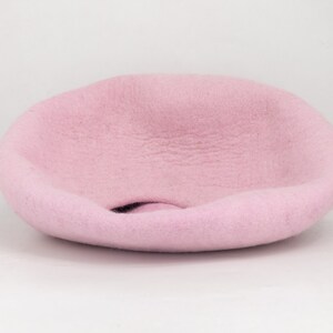 50cm Felt Plain Natural Wool Cat Bed Cave, Handmade Free Cat Toys Mouse image 6