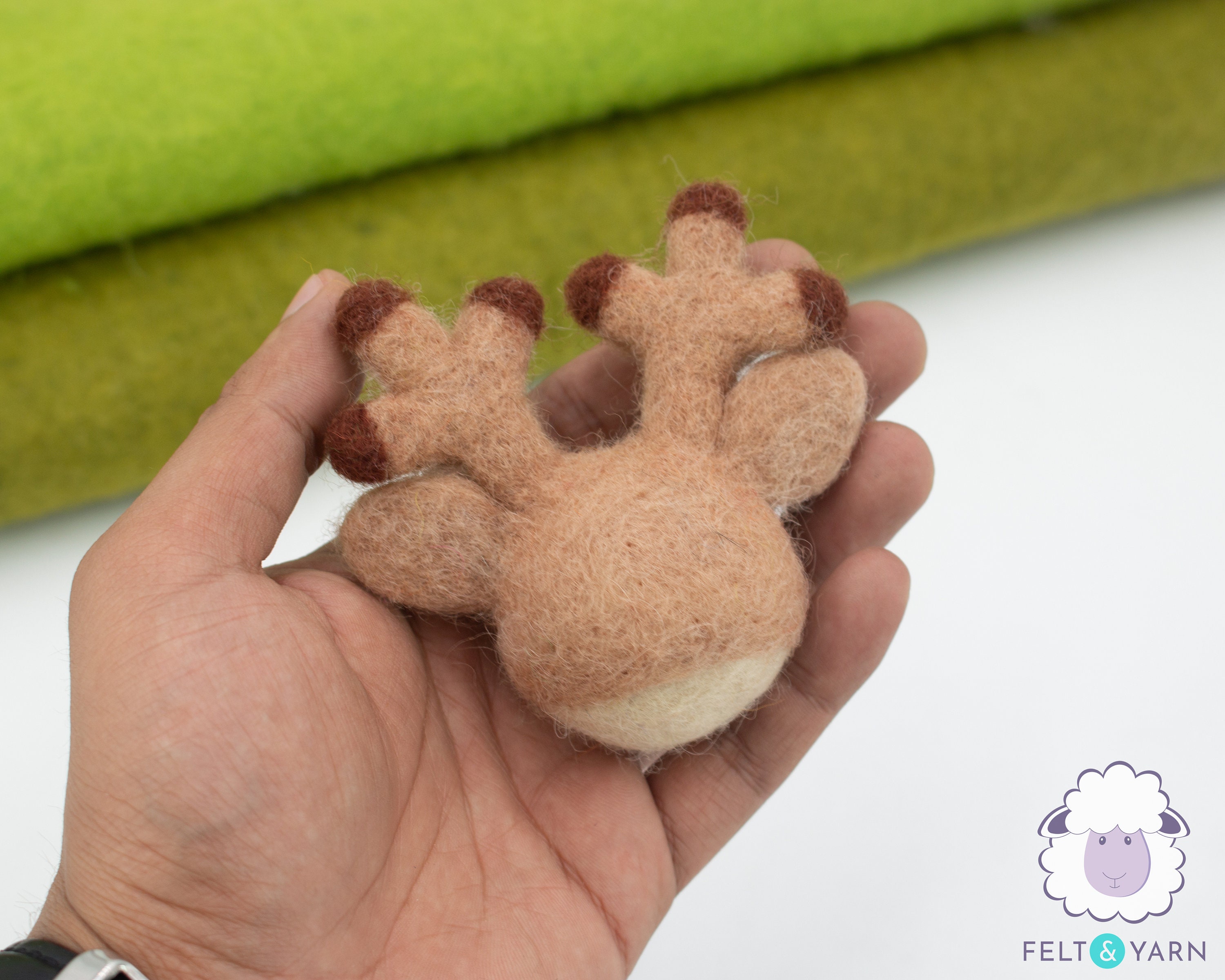 25 Pcs Wool Felt Deer Head Hand Felted Animal Head Decor for Etsy UK