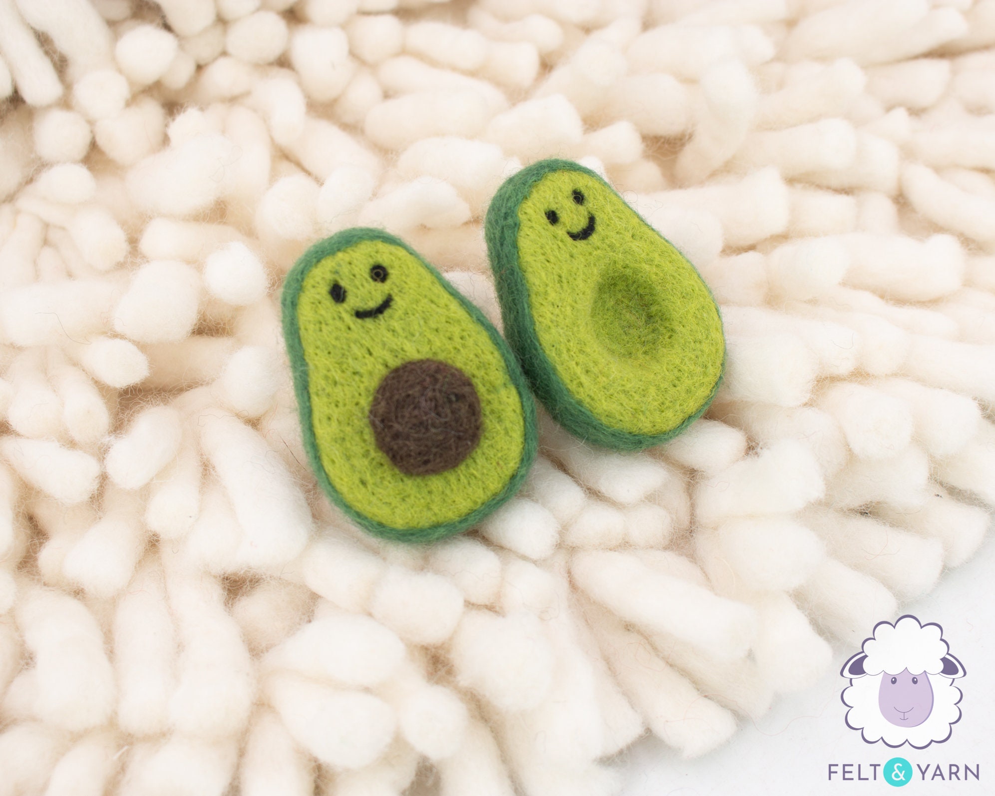 20 Pcs 7cm Wool Felt Avocado Real Looking Felted Fruit for Etsy