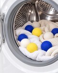 7cm Wool Felt Dryer Balls | Reusable Laundry Balls | Handmade Eco-Friendly Dryer Ball Set | Natural Wool Laundry Aid