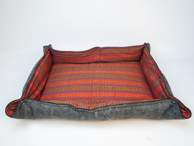 45cm Wool Felt Dog Bed Best Dog Beds Felt Sheet Dog Bed Etsy