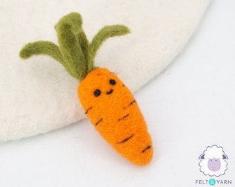 25 Pieces | 10cm Wool Felt Easter Carrot | Easter Crafts Baskets | Easter Table Decor | Fair Trade | 100% Handmade and Wool | FREE SHIPPING