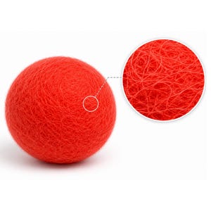 15 Pcs Wool Felt Cat Balls | Handmade Eco-Friendly Felt Cat Toy Set | Interactive Cat Enrichment Toss Toys image 3
