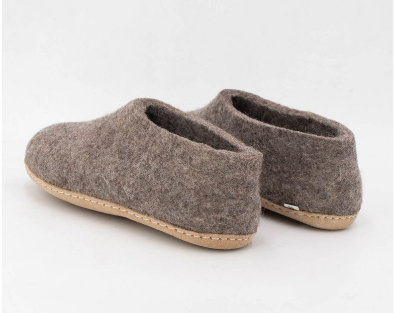 Handmade Wool Felt Ankle Boot for Comfy Indoor and Outdoor Wear image 3