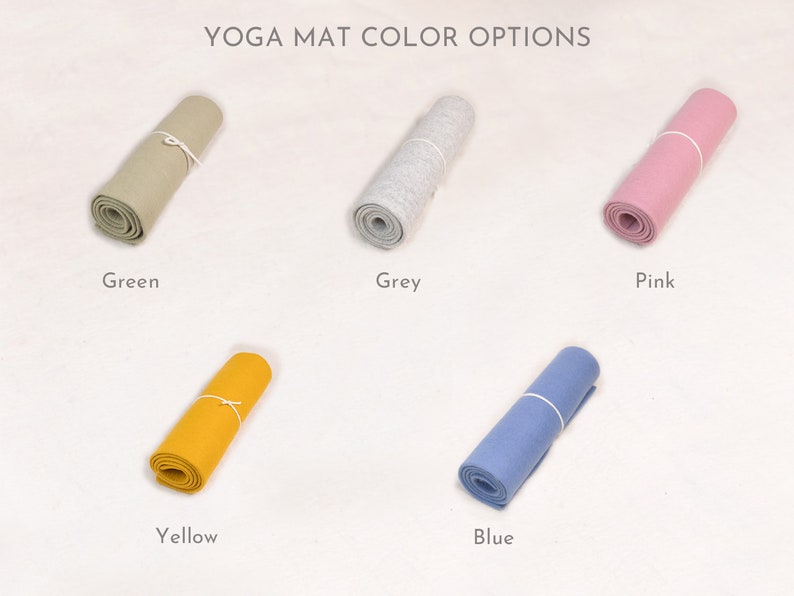 Wool Yoga Mat, Handmade & Natural Yoga Mat Eco-friendly Yoga Mat Free Shipping image 3