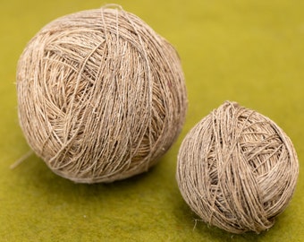1kg Handspun Nettle Yarn Ball, Organic Knitting Yarn, Mat Yarn, Hand Woven Yarn