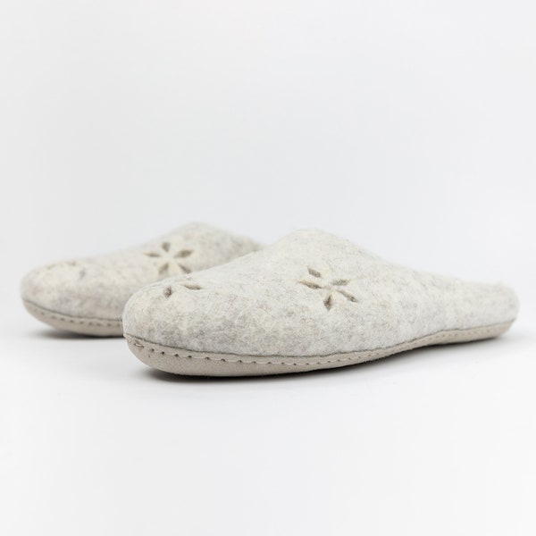 boiled wool house shoes
